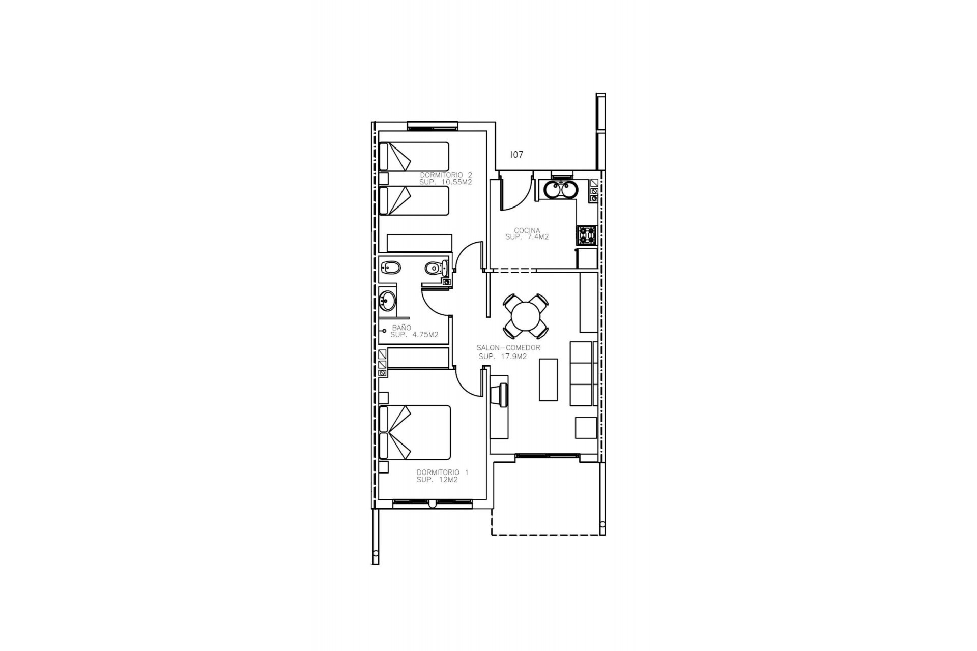 Neue Gebäude - Ground floor apartment -
Águilas