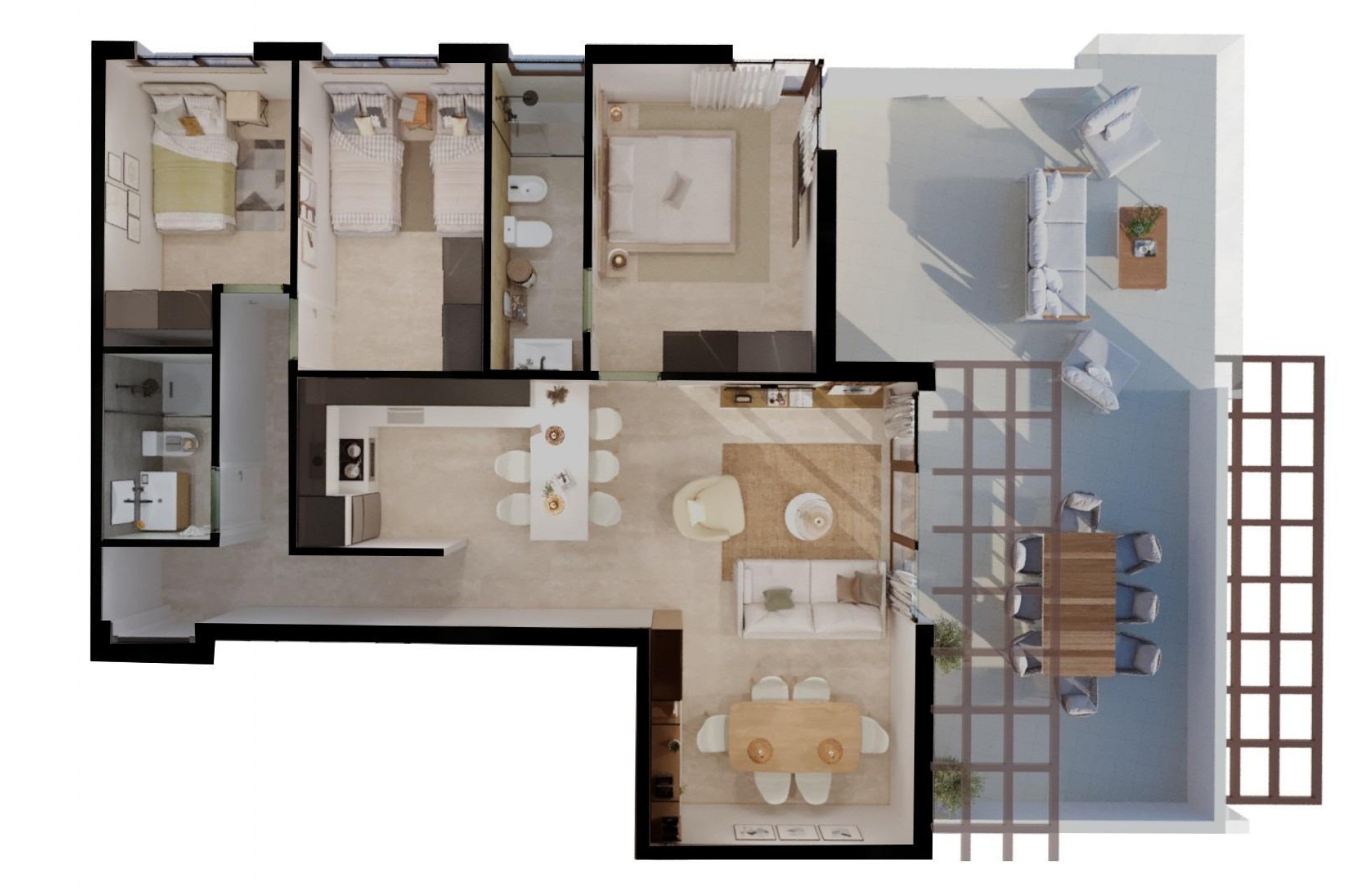 New Build - Apartment -
Vera - Vera playa