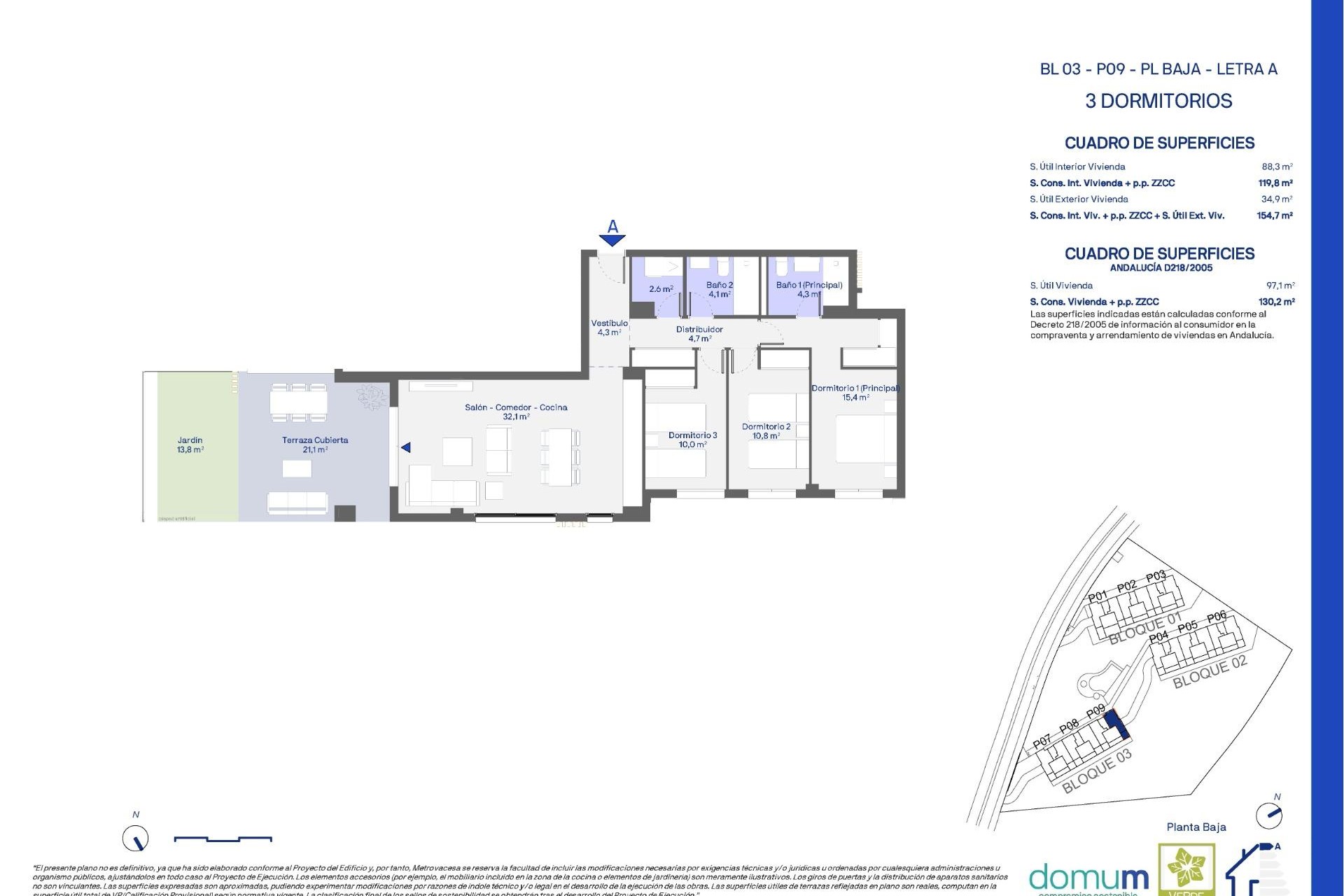 New Build - Ground floor apartment -
Casares