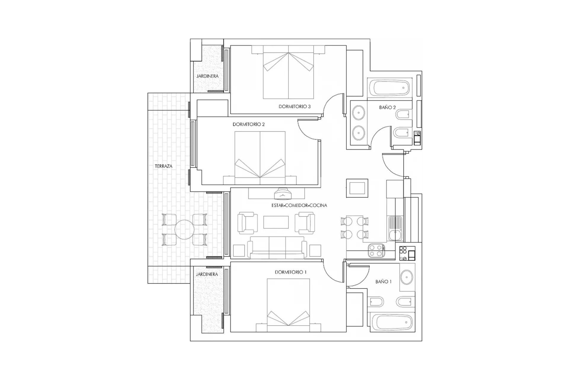 New Build - Ground floor apartment -
Vera
