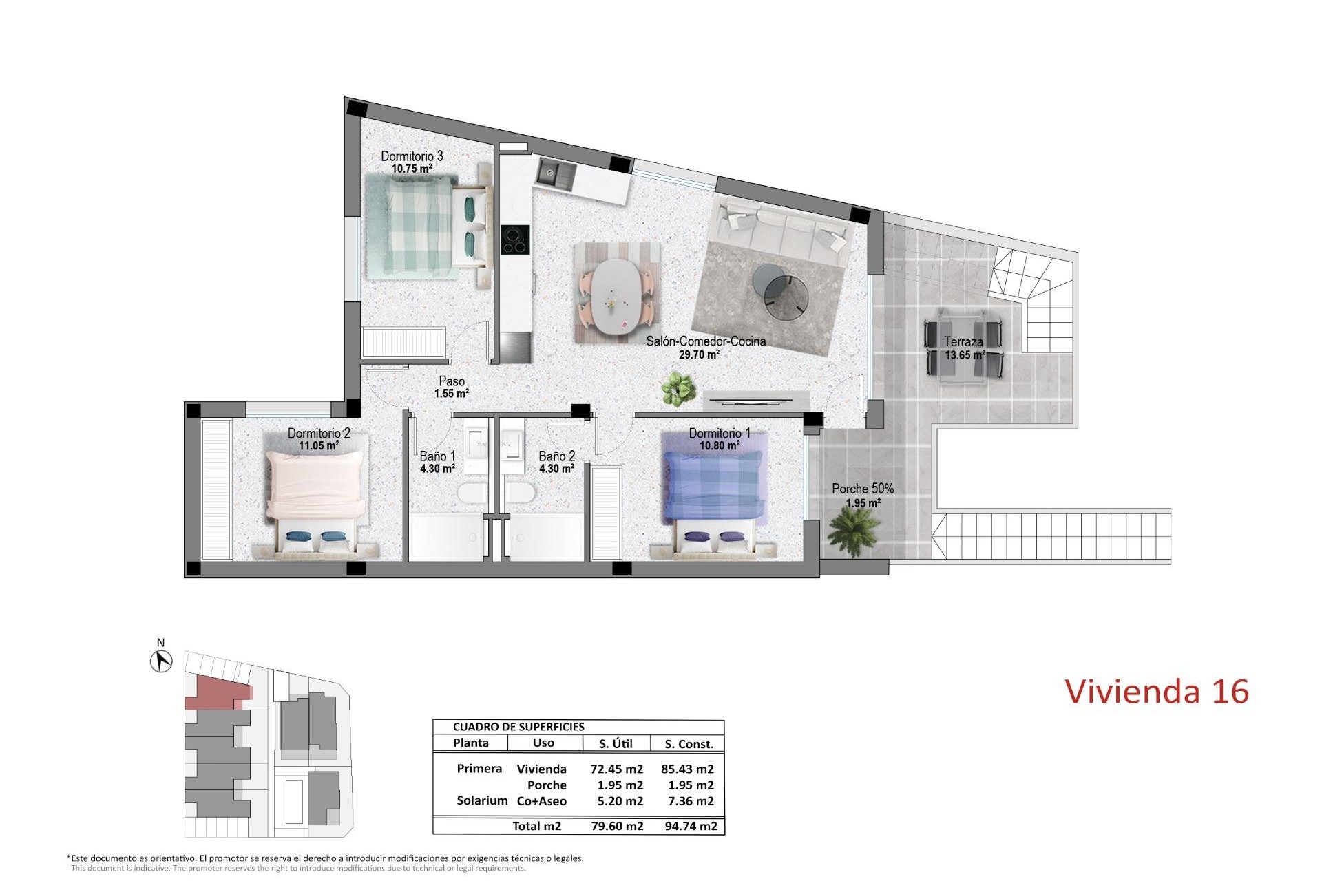 New Build - Top Floor Bungalow -
Pilar de la Horadada