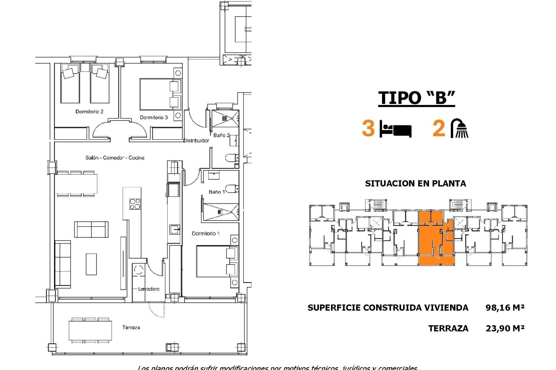 Nieuwbouw Woningen - Appartement -
San Miguel de Salinas