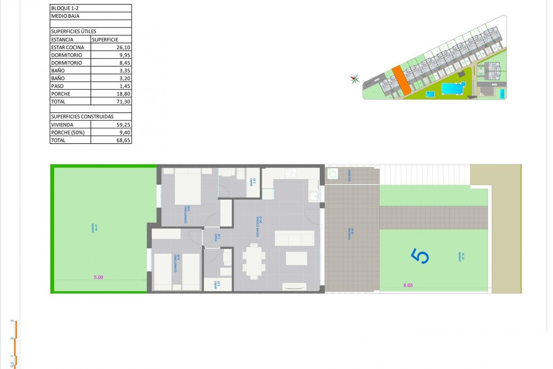 Nieuwbouw Woningen - Bungalow -
Pilar de la Horadada - pueblo