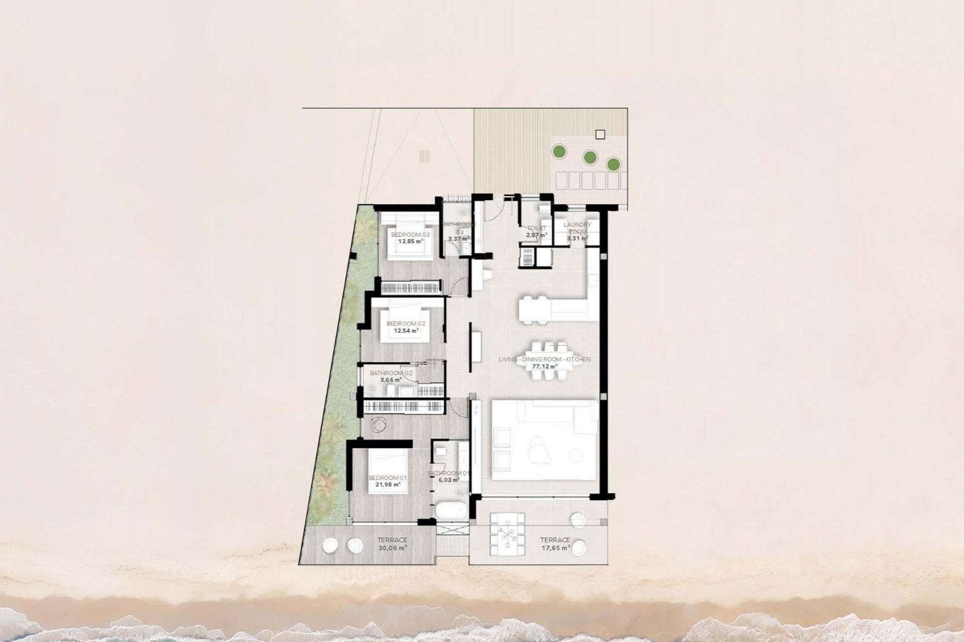 Nieuwbouw Woningen - Ground floor apartment -
Estepona