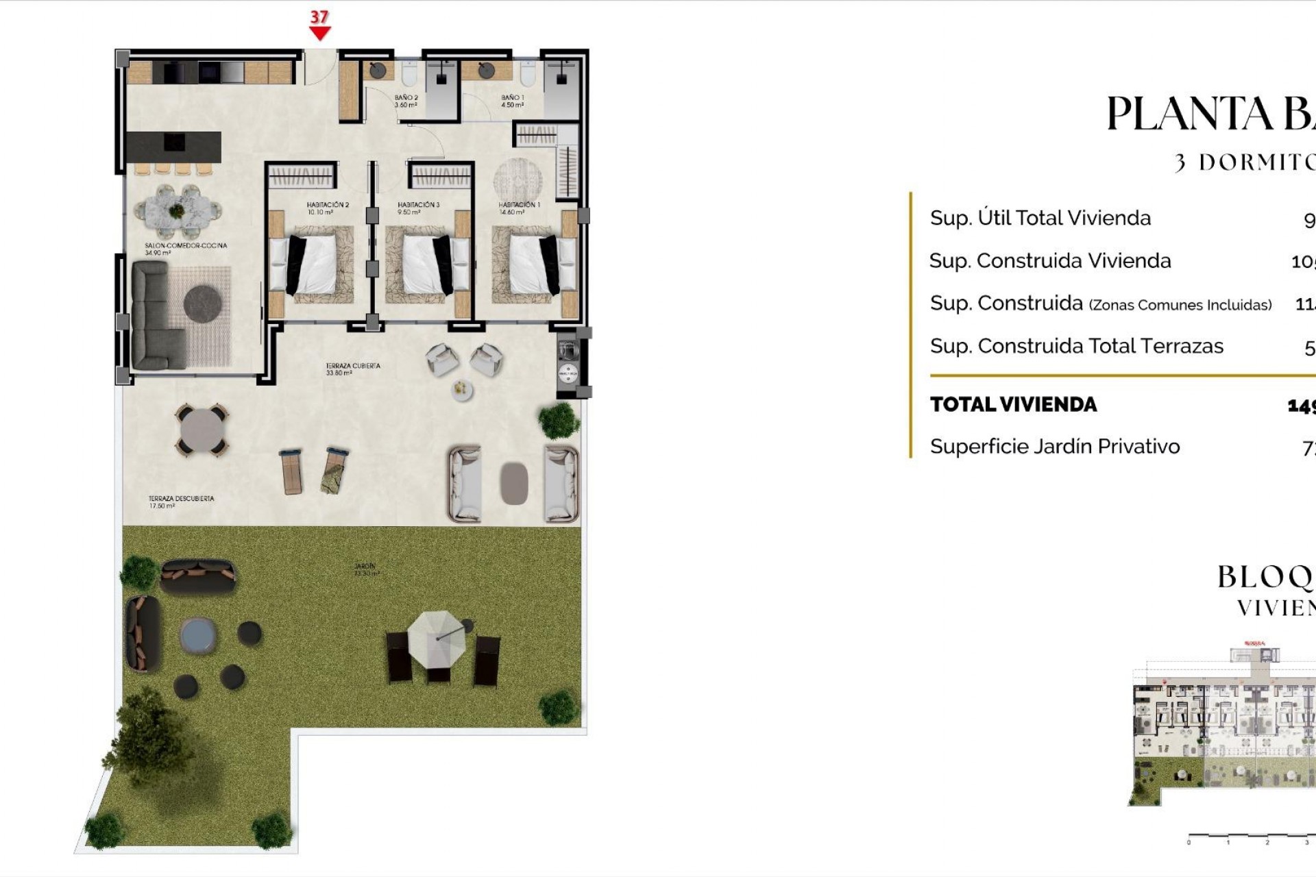 Nieuwbouw Woningen - Ground floor apartment -
Finestrat