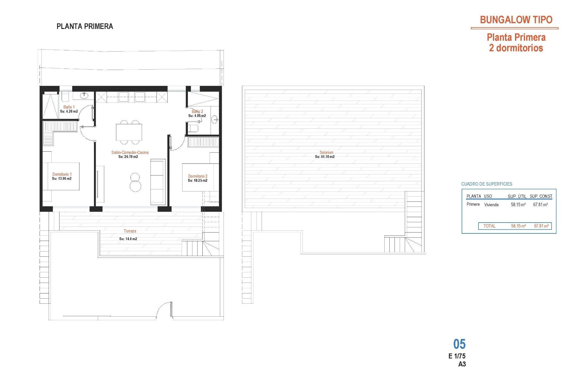 Nieuwbouw Woningen - Top Floor Bungalow -
Alhama de Murcia