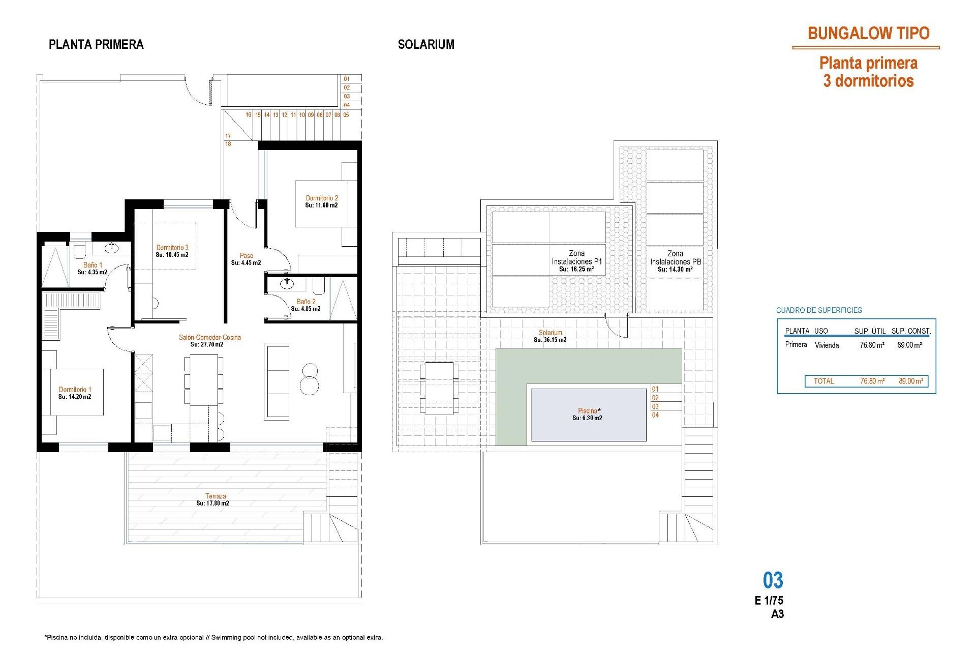 Nieuwbouw Woningen - Top Floor Bungalow -
Alhama de Murcia