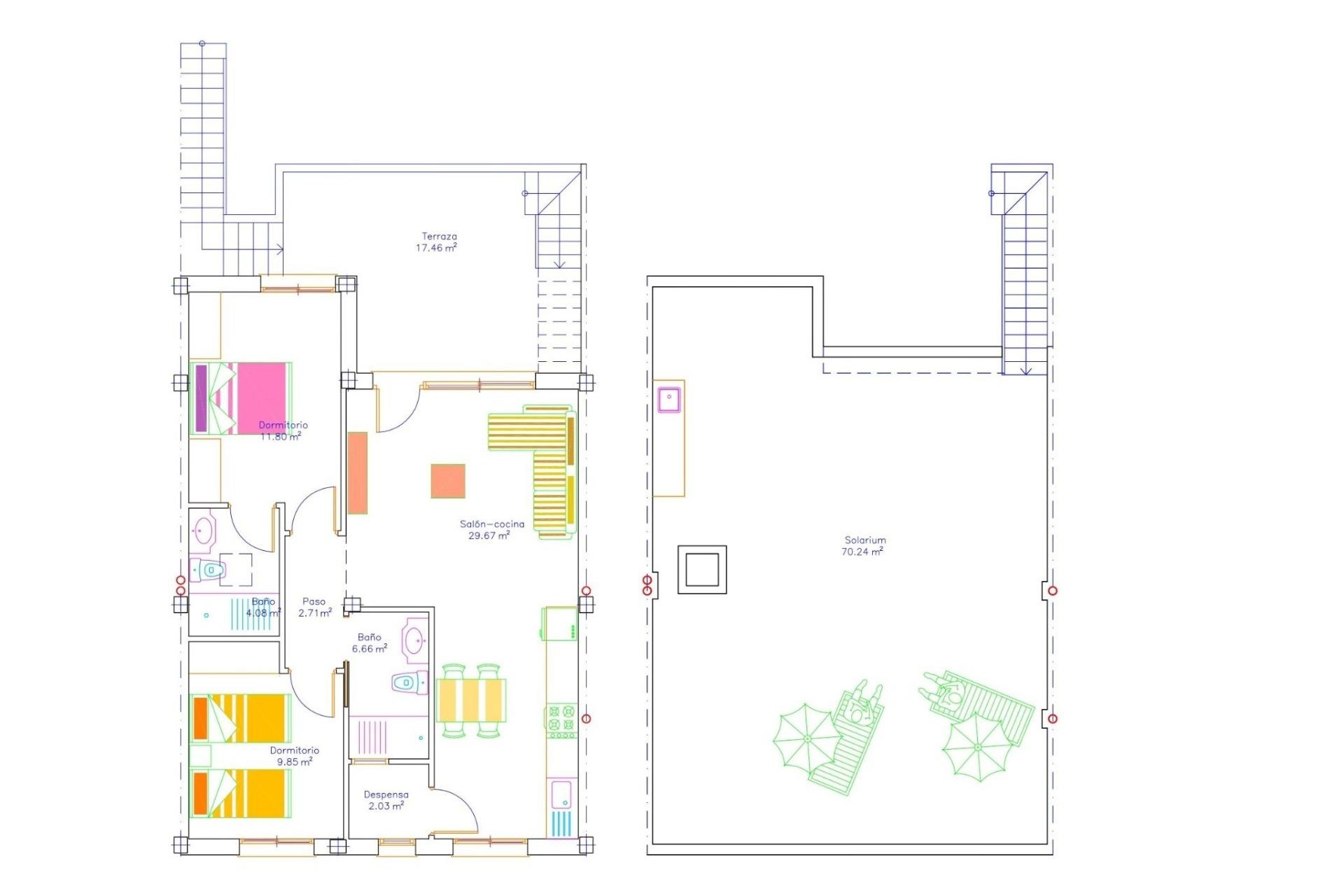 Nieuwbouw Woningen - Top Floor Bungalow -
San Javier