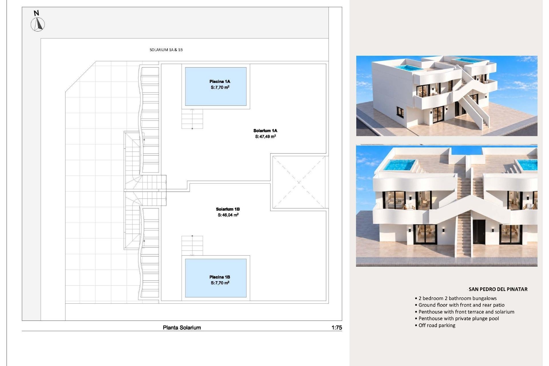 Nieuwbouw Woningen - Top Floor Bungalow -
San Pedro del Pinatar