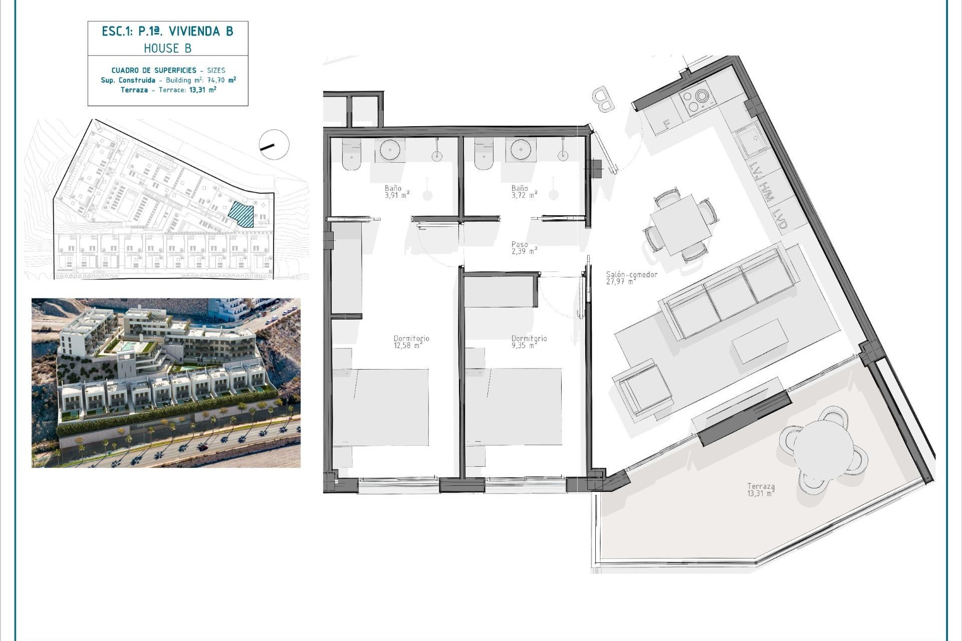 Nouvelle construction - Apartment -
Águilas - Playa del Hornillo
