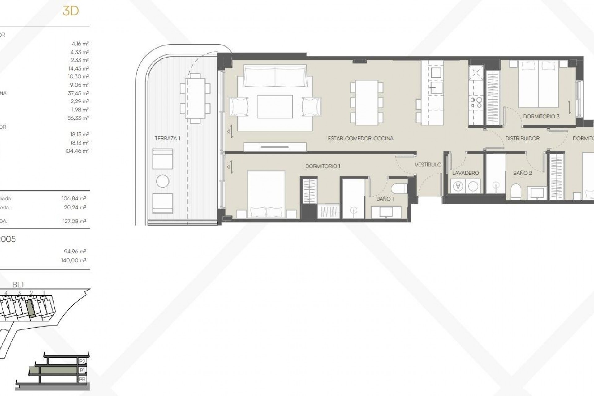 Nouvelle construction - Attique -
Casares