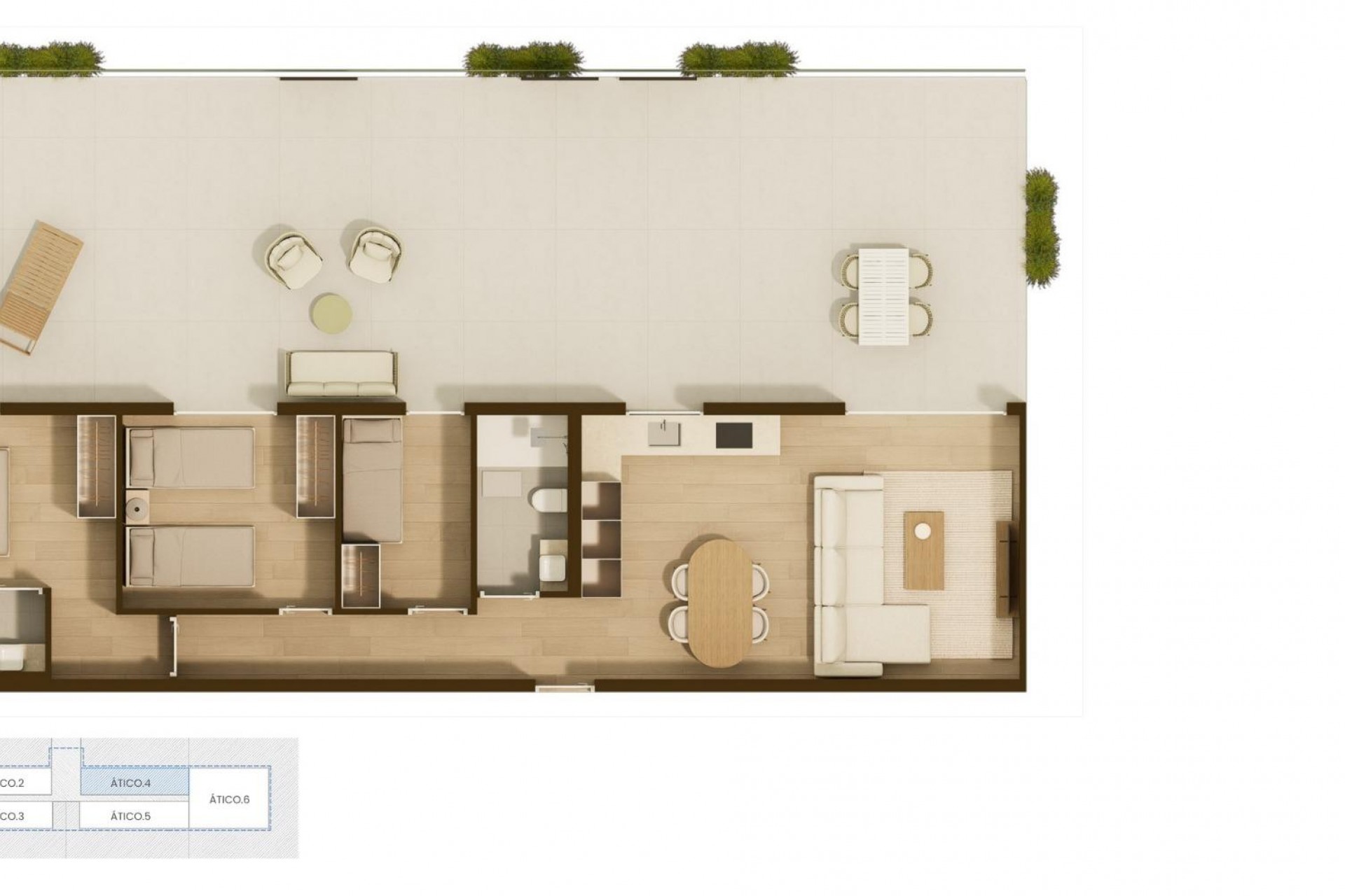 Nouvelle construction - Attique -
Moncofa
