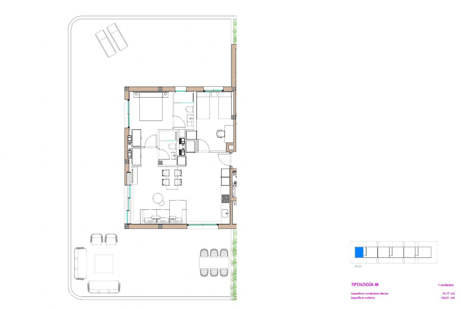Nouvelle construction - Attique -
Moncofa