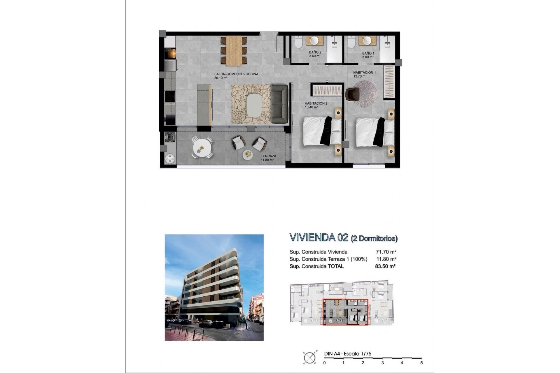 Nouvelle construction - Attique -
Santa Pola