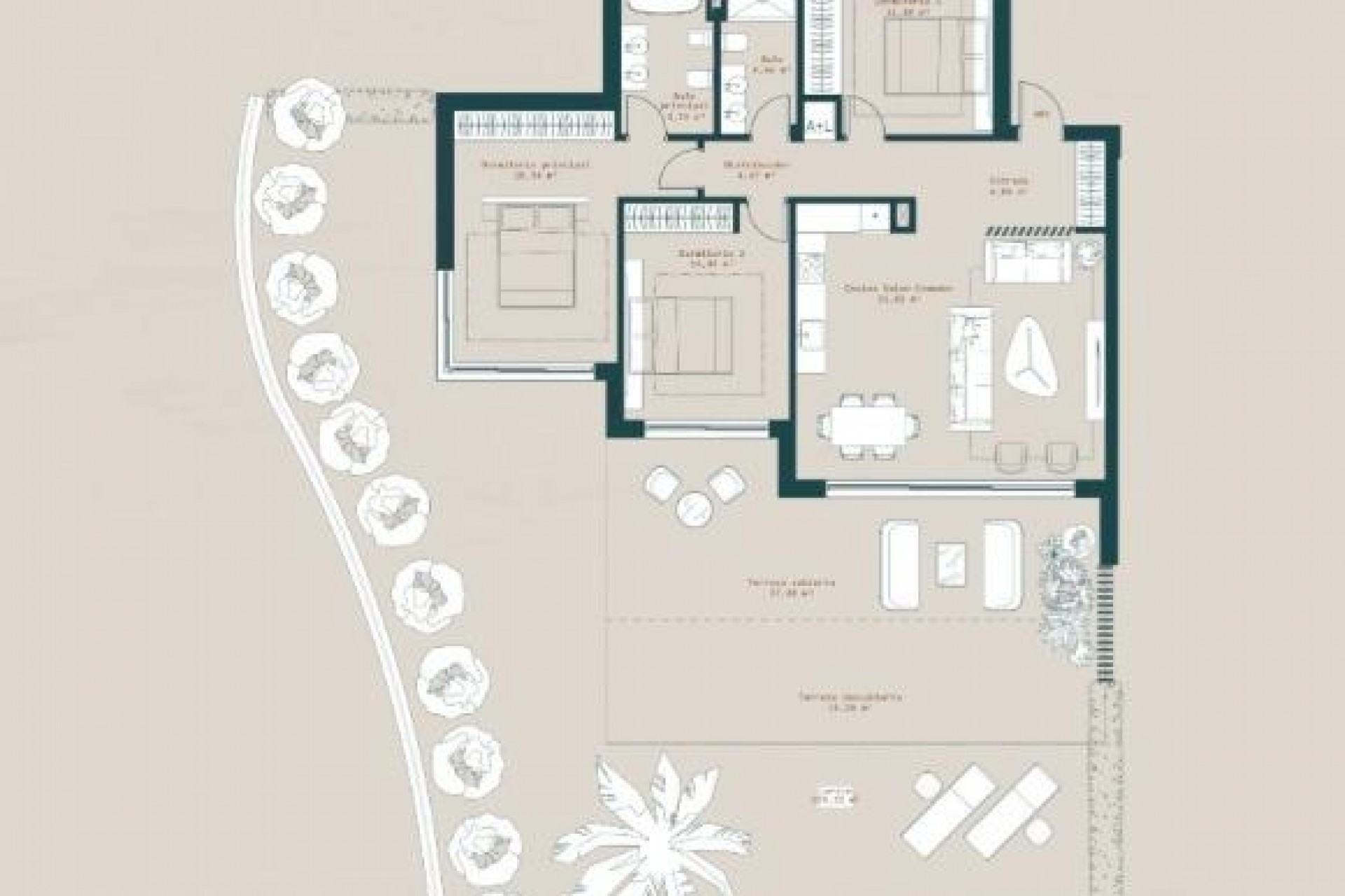Nouvelle construction - Ground floor apartment -
Mijas
