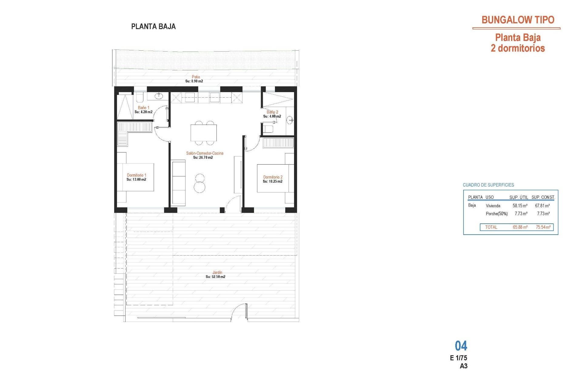 Nouvelle construction - Ground Floor Bungalow -
Alhama de Murcia