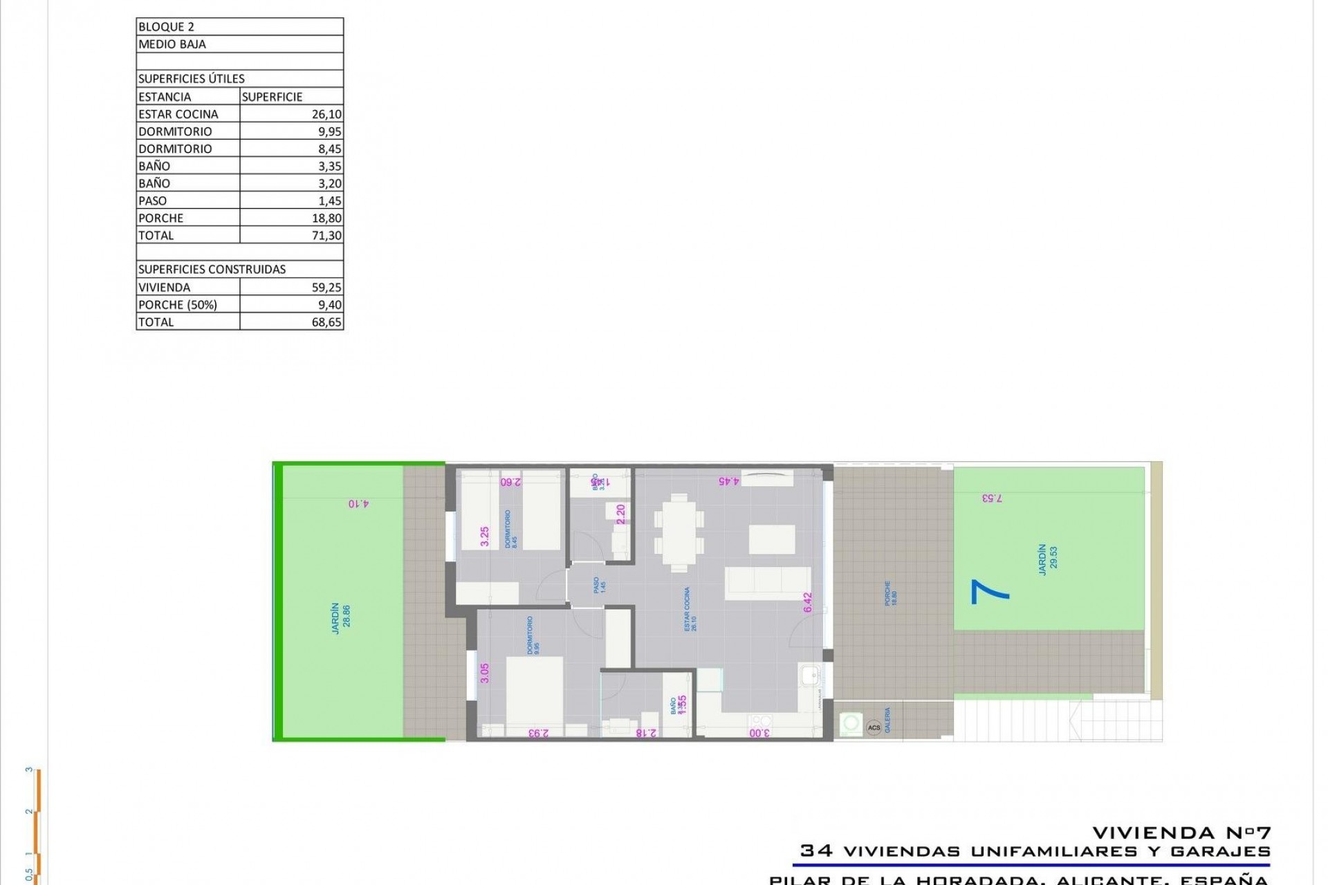 Nouvelle construction - Ground Floor Bungalow -
Pilar de la Horadada