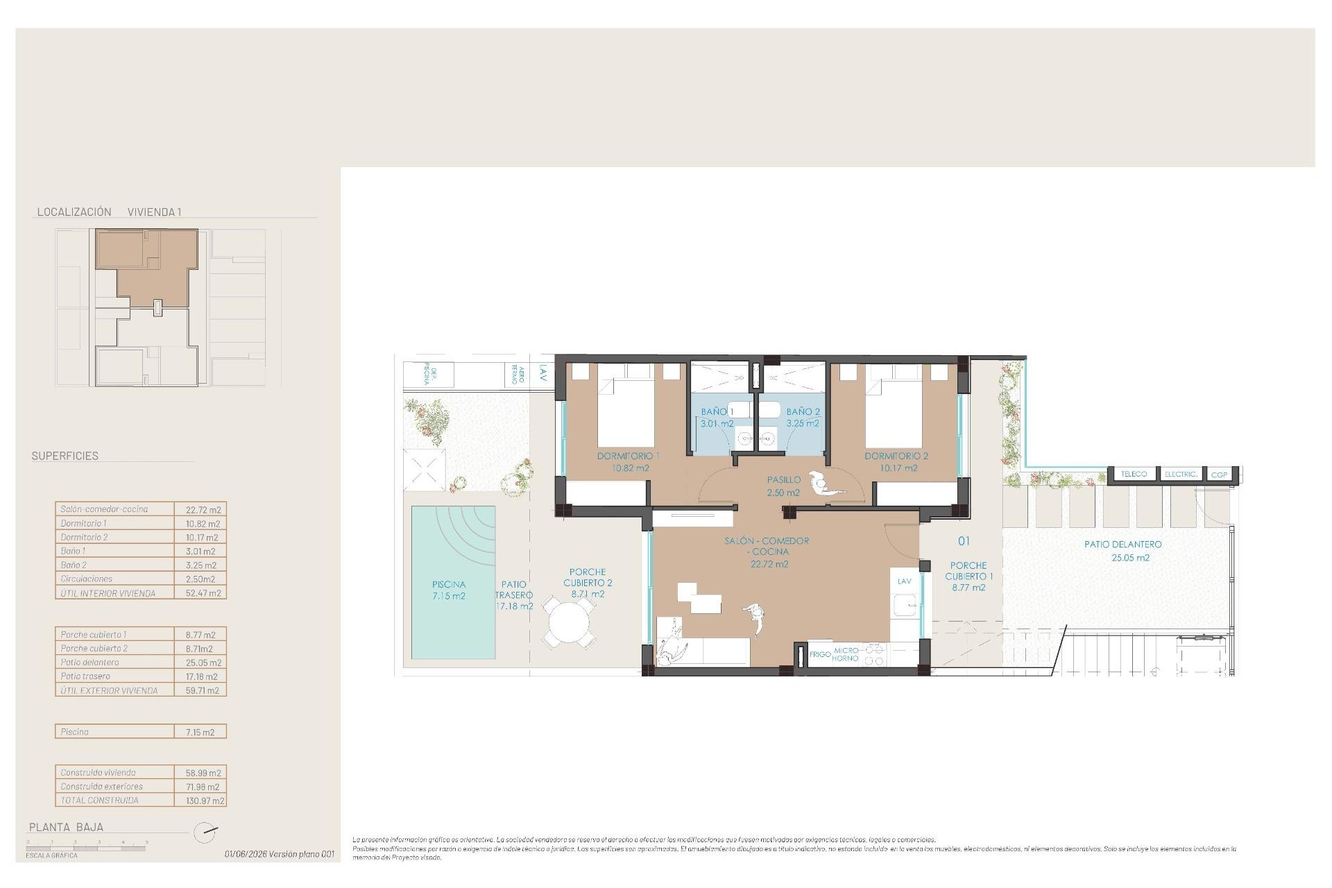 Nouvelle construction - Ground Floor Bungalow -
San Pedro del Pinatar