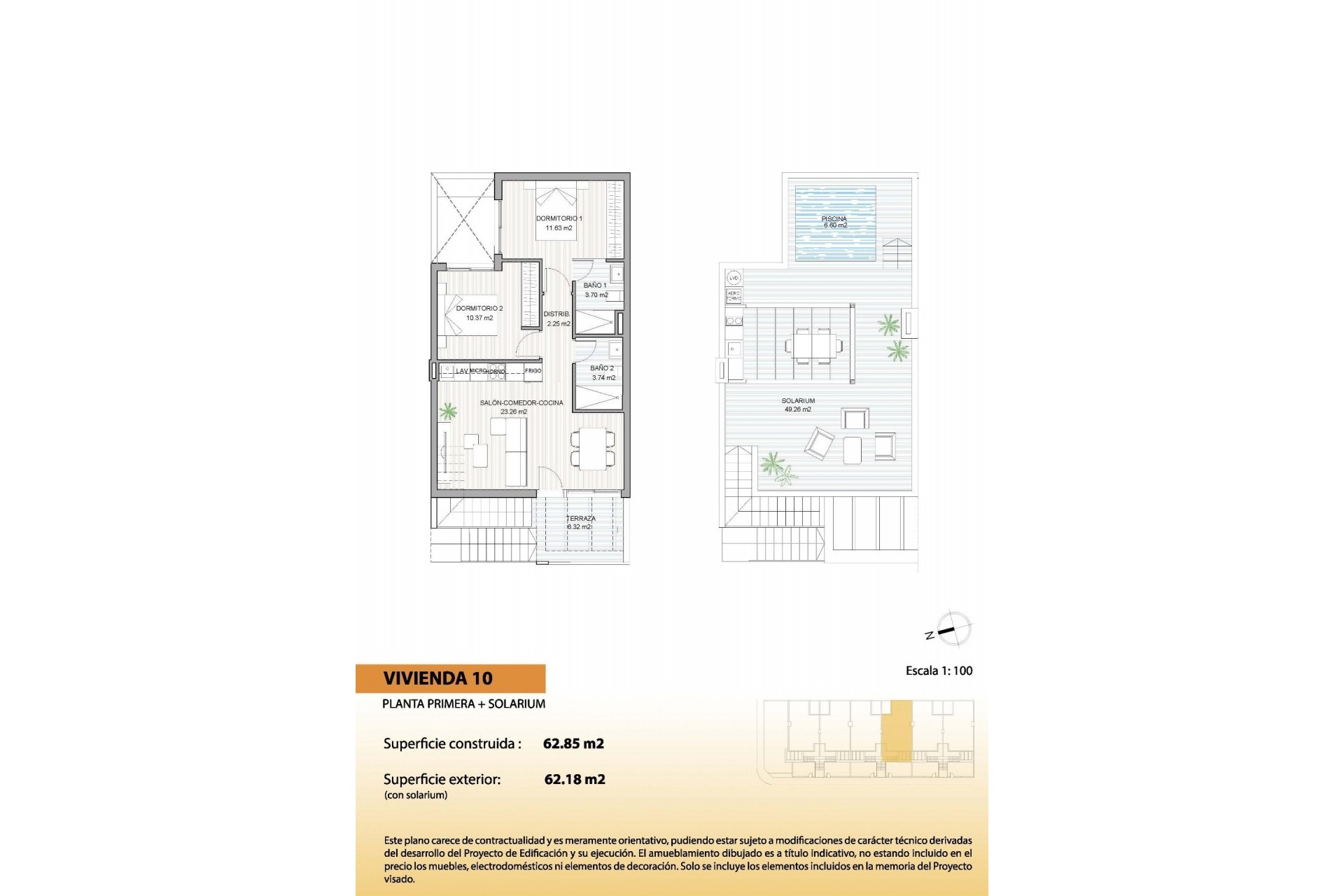 Nouvelle construction - Top Floor Bungalow -
San Pedro del Pinatar