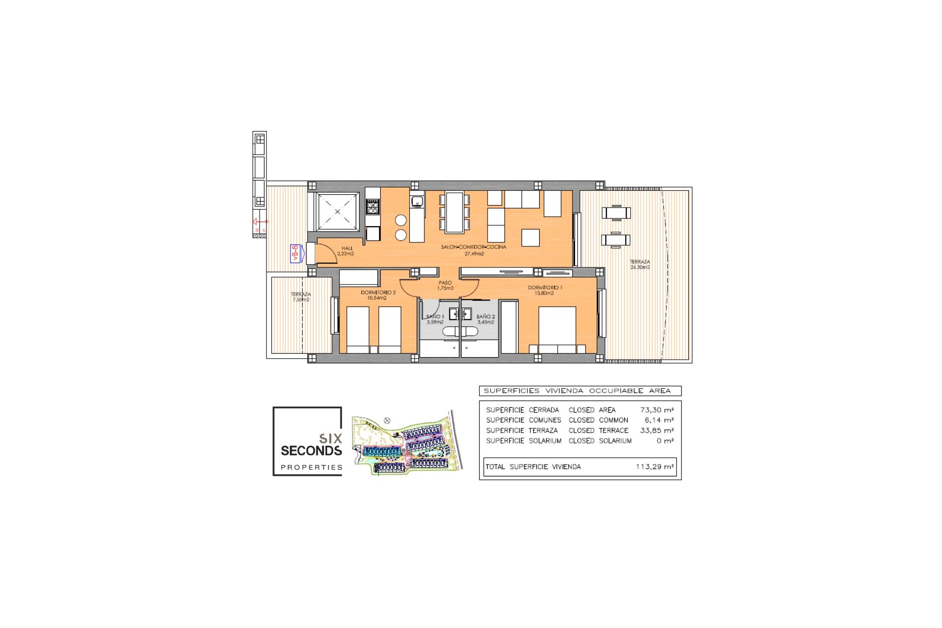 Reventa - Apartamento -
Orihuela Costa - Playa Flamenca